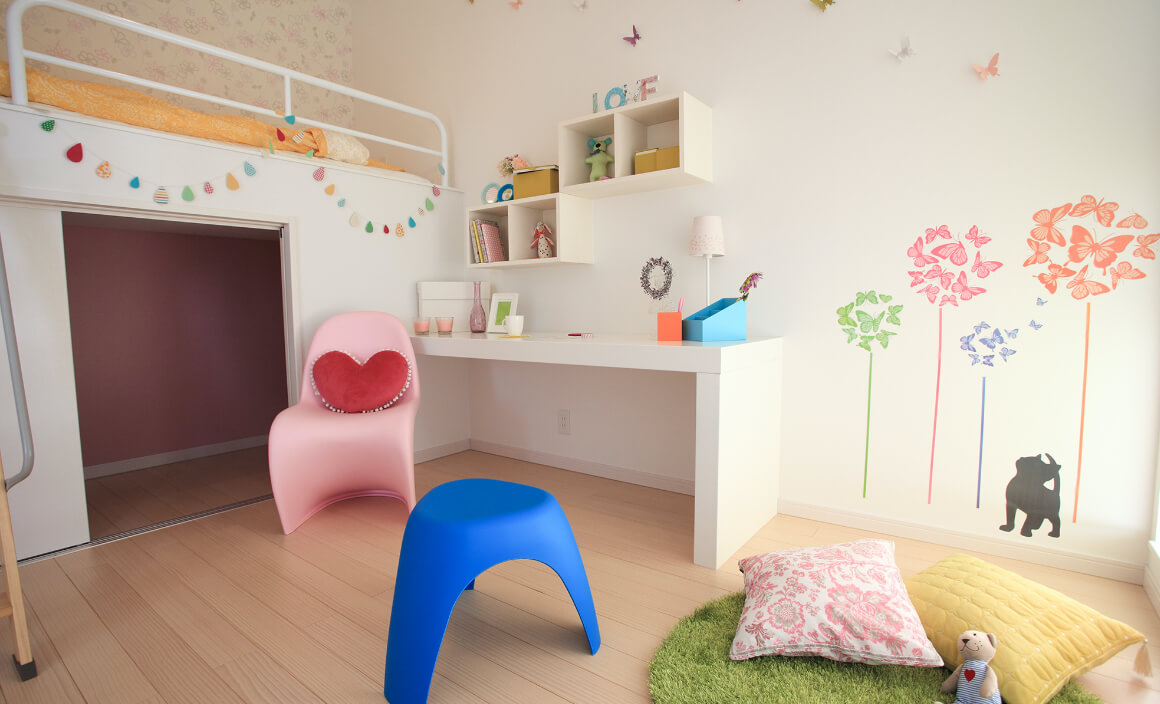 イシンホーム半田店のモデルハウスにあるキッズルーム