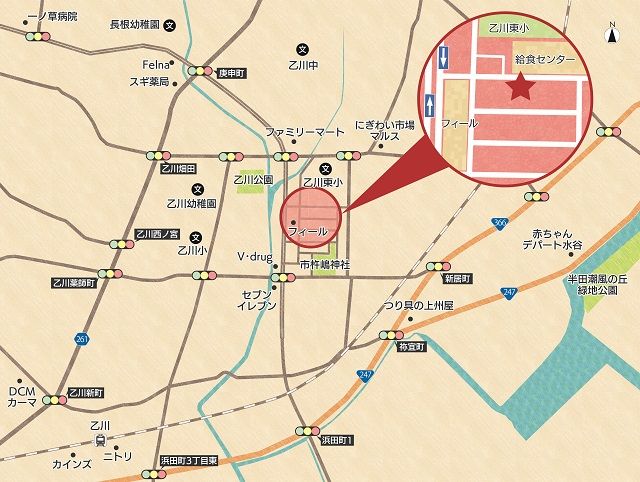 BRAINSの家 小神町：地図